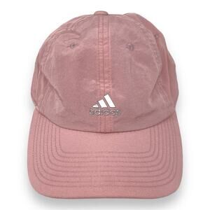 Adidas Pink Metallic Adjustable Baseball Cap Hat Youth Size
